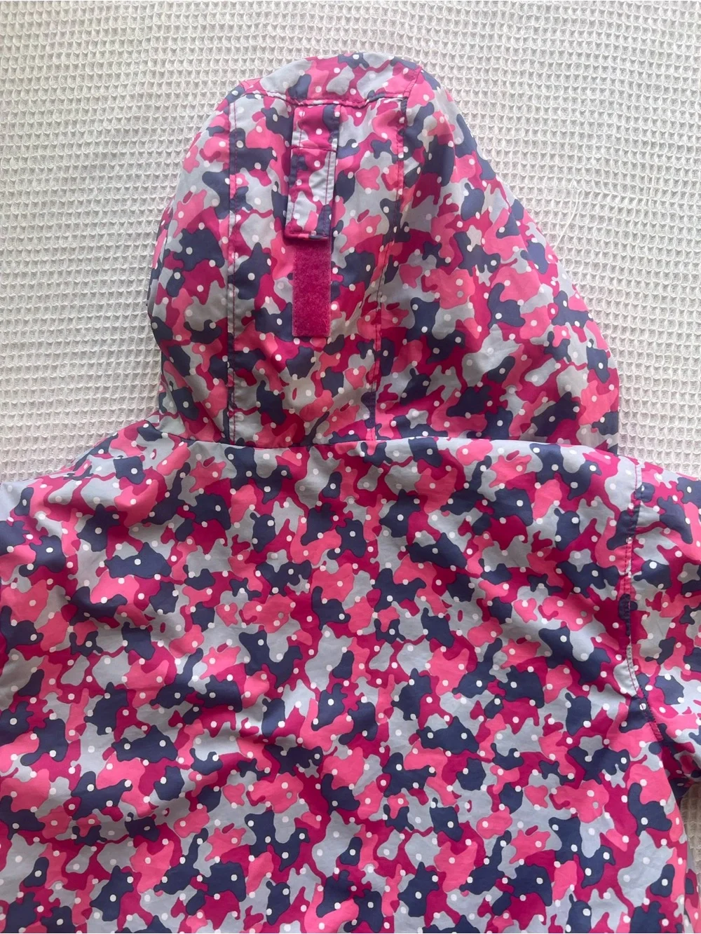 Columbia Pink & Purple Girl’s Hooded Rain Outdoor Athletic Zip Jacket Sz M